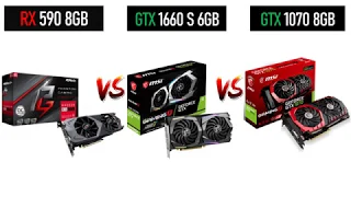 GTX 1660 Super vs GTX 1070 vs RX 590 - i7 9700k - Gaming Comparisons