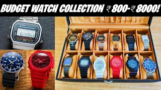 My Budget Watch Collection PART-1⚡| BEST Casio, G-Shock, Timex INDIA 2022!