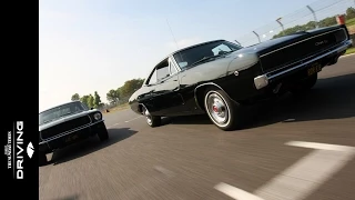 Bullitt recreated: 1968 Ford Mustang GT Fastback vs Dodge Charger R/T 440