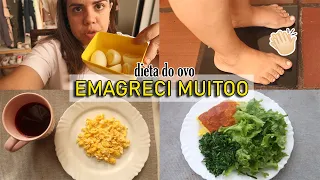 FIZ A DIETA DO OVO DE TRÊS DIAS E EMAGRECI MUITO RÁPIDO!!