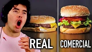 COMIDA EN COMERCIALES vs. COMIDA REAL