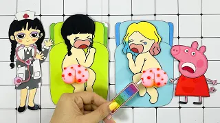 Paper Diy Craft Pop the Pimples #6 | Paper Diy - Baby Enid and Baby Wednesday🌸Pimple Paper Crafters