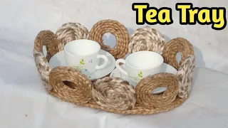 DIY- How to Make an Amazing Tray Using Jute Rope | RoyalBengal Jute Craft