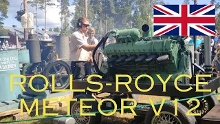 Rolls-Royce Meteor V12 Tank Engine making loud noise