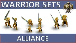 WOW Classic: Warrior Alliance all Sets and Animations