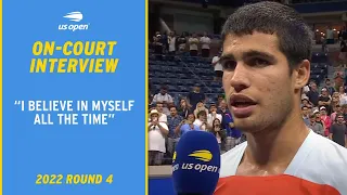 Carlos Alcaraz On-Court Interview | 2022 US Open Round 4