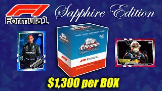 SAPPHIRE IS HERE! Topps Chrome Formula 1 - Huge hit Potential!