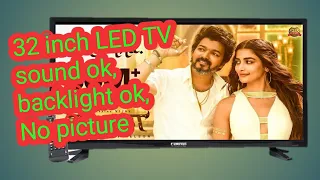 Intex 32 inch LED TV backlight ok, sound ok but No picture problem