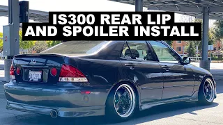 Lexus IS300 Roof Spooiler and Rear Lip Install!