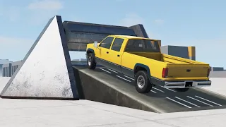 Cars vs Large Roller #1 (BeamNg.Drive)