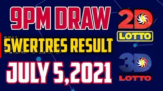9pm DRAW 3D LOTTO RESULT JULY 5,2021