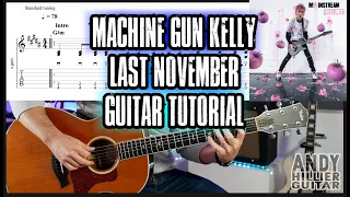 How to play Machine Gun Kelly – Last November Guitar Tutorial