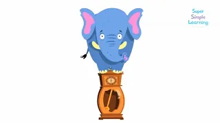 🕰️🐭🐘 Hickory Dickory Dock 1 Hour Loop Repeat | Kids Songs | Super Simple Songs