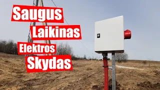 Kaip surinkti/pagaminti saugų laikiną elektros skydą?