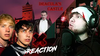 SAM AND COLBY REACTION: Our Horrifying Night at Haunted DRACULA'S CASTLE (Real Vampire)