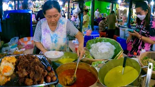 So Delicious! Khmer Noodles, Rice Pork, Fried Egg & Khmer Dessert | Cambodian Street Food 2023