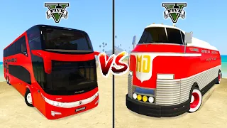 Modern Big Bus vs Retro Bus in GTA 5 - which is best?