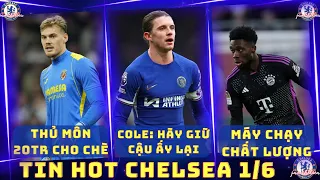 TIN CHELSEA 1/6: COLE HÃY GIỮ GALLAGHER LẠI, MUỐN SIÊU MÁY CHẠY CỦA BAYERN, HỎI MUA THỦ MÔN LA LIGA