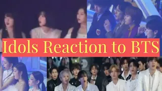 Idols Reaction to BTS (BLACKPINK, ITZY, ATEEZ...)