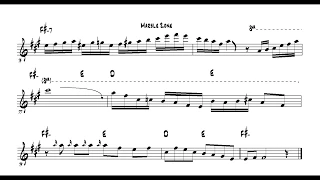 Patrick Bartley - Marble Zone solo transcription