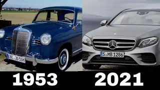 Evolution of Mercedes-Benz E-Class (from 1953 to 2021)