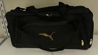 PUMA ACCELERATOR DUFFEL BAG CLOSER LOOK PUMA DUFFEL BAGS REVIEW REVIEWS SHOP SHOPPING DUFFLE BAGS