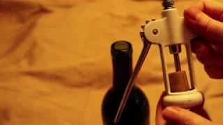 How to Use a Wing / Lever Corkscrew to Open a Wine Bottle