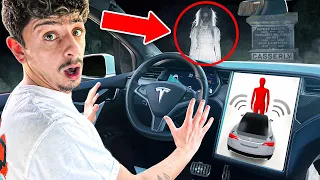 Driving My Tesla Through a Haunted Road