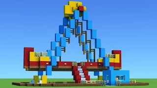 Minecraft Tutorial: How To Make A Swinging Pirate Ship Ride "Fair Part 2"