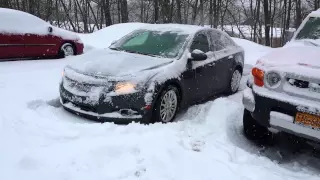 Cruze stuck in snow