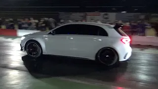 Audi RS5 vs Mercedes Benz A45s AMG | ARRANCONES AUTÓDROMO CULIACÁN | DRAG RACING