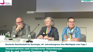 SENO 2023 | Das Wichtigste Tag 1: Therapieoptionen nach neoadjuvanter Chemotherapie - Prof. Thomssen