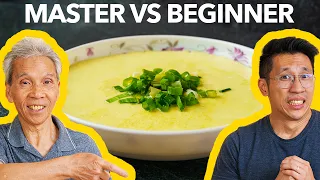 😳 Dad Rates My Steamed Eggs & Pork?! (肉碎蒸蛋)