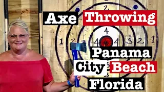 Axe Throwing in Panama City Beach Florida. @True Southern Accent