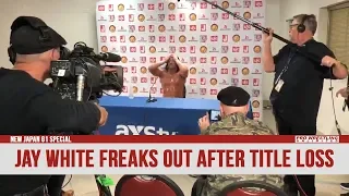 Jay White Freaks Out Backstage After Title Loss (VIDEO)
