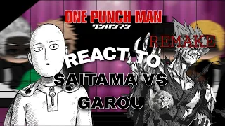 S Class heroes react to Saitama vs Garou //OPM// ||REMAKE|| Manga Spoilers