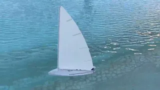 Sailing with rc europe dinghy