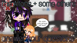 The Afton + some others answer your questions / My AU / FNAF / gacha_duvar / #aftonfamily #fnaf