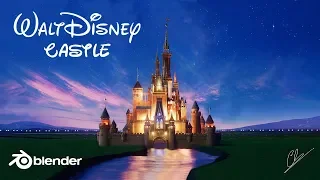 Creation of the Walt Disney Castle in Blender 2.79