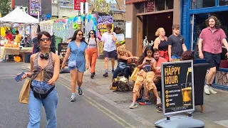 🇬🇧 BRICK LANE MARKET TO SPITALFIELDS MARKET, BOXPARK SHOREDITCH, LONDON WALKING TOUR, EAST LONDON