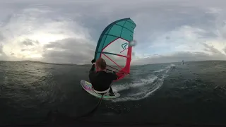 Windsurfing Gansey, Isle of Man.