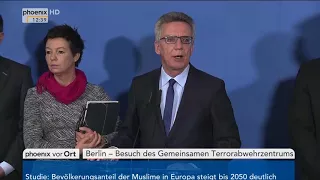 Rede von Thomas de Maizière anlässlich des Besuch des Gemeinsamen Terrorabwehrzentrums am 30.11.17