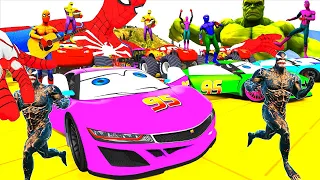 Người Nhện Đi ô tô Monster Pixar Cars Truck Mack Mcqueen, Siêu nhân Đi Máy Bay cùng Khổng lồ, GTA V