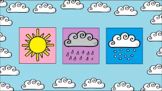 Learn German: Weather (game - What's missing?)