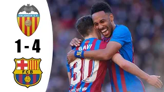 Valencia Vs Barcelona 1–4 – Extended Highlights & Goals 2022