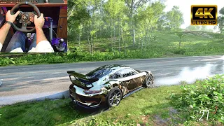 Porsche 911 GT3 - Forza Horizon 5 (Steering Wheel + Shifter) Gameplay