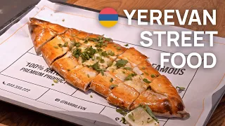 Street food — Yerevan 🇦🇲 Armenia. Lamajo, khachapuri, kebab.