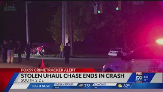 Stolen U-Haul chase ends in south side crash