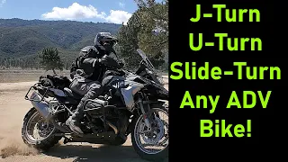 J-Turn / U-Turn / Slide Pivot Turn : ADV Bike Essential Skill