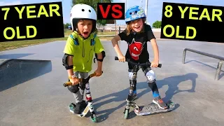 7 YEAR OLD VS 8 YEAR OLD - GAME OF SCOOT
